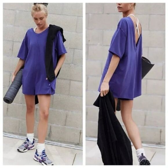 NWT Free People Hot Shot Tee Romper